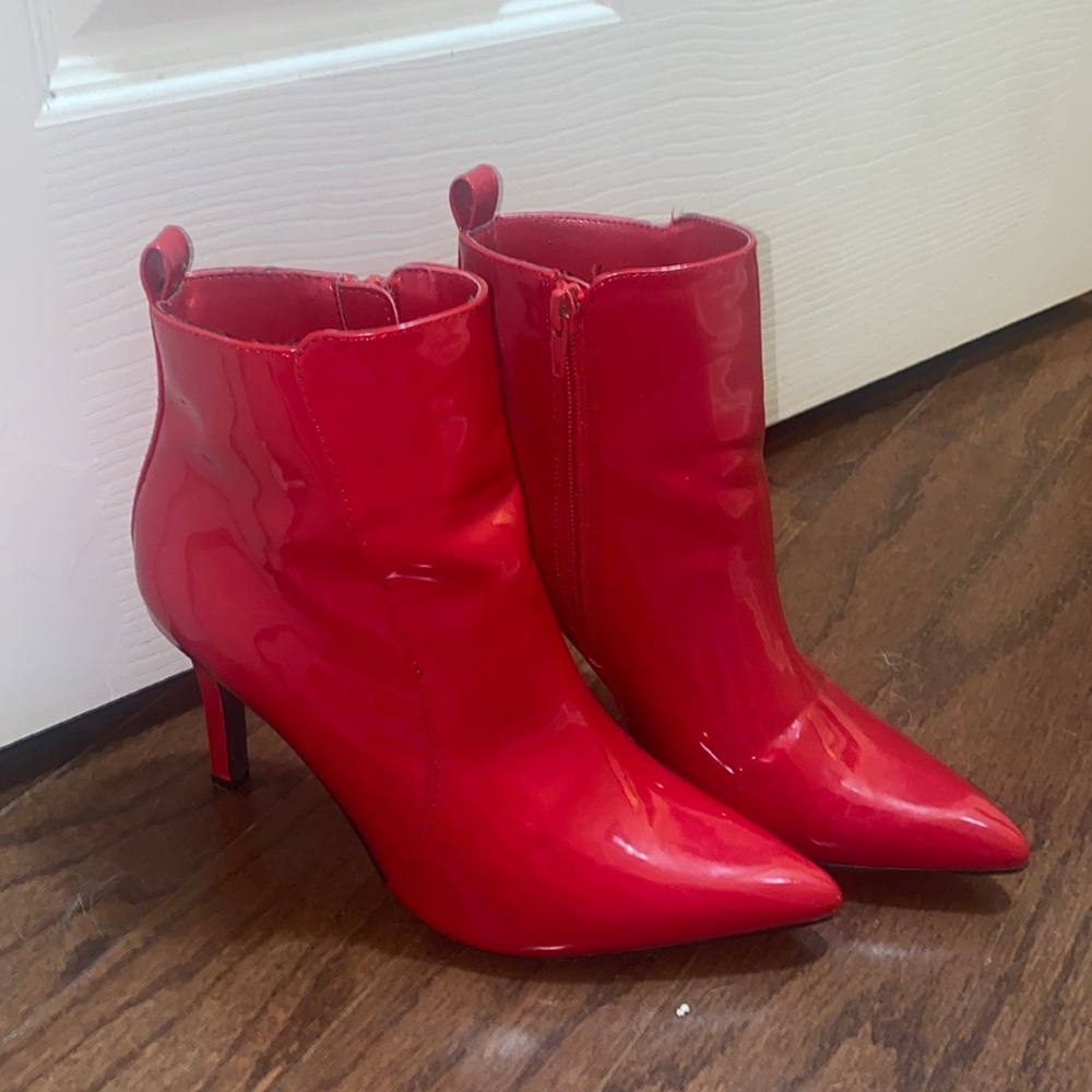 Hot red bootie
